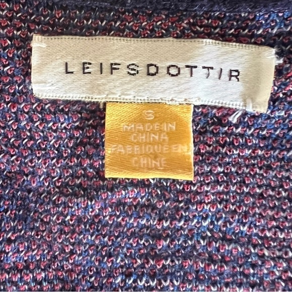 Leifsdottir dress floral pink blue small cotton silk blend - Picture 7 of 7